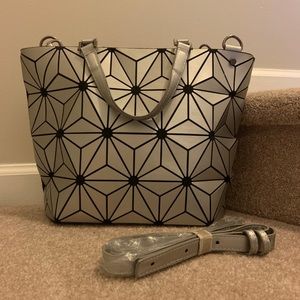 Metallic Silver Handbag